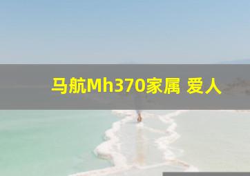 马航Mh370家属 爱人